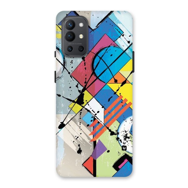 Abstract Paint Shape Back Case for OnePlus 9R