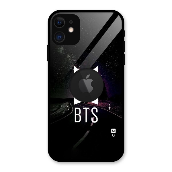 BTS Night Sky Glass Back Case for iPhone 11 Logo Cut