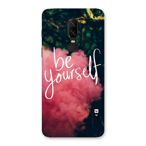 Be Yourself Greens Back Case for OnePlus 6