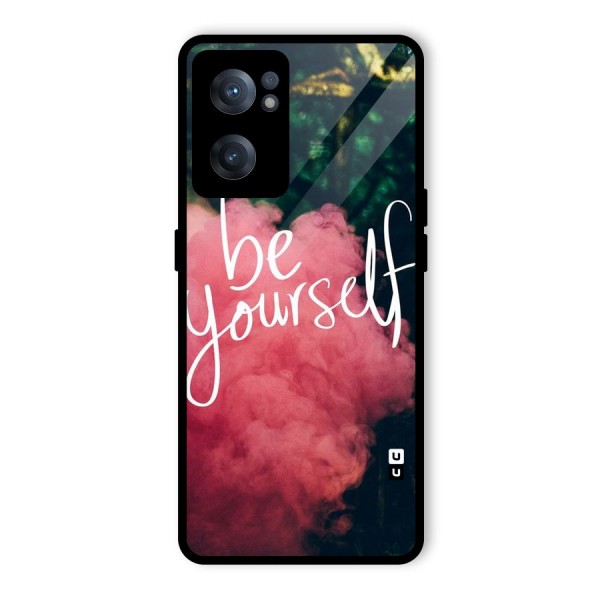 Be Yourself Greens Glass Back Case for OnePlus Nord CE 2 5G