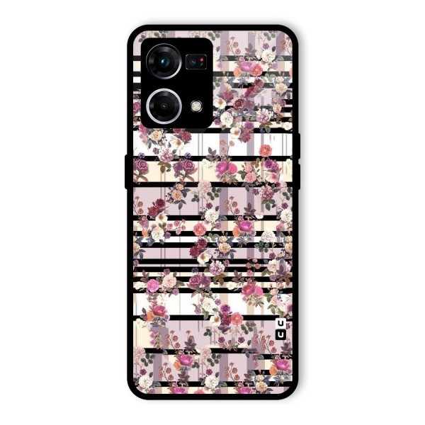 Beauty In Floral Glass Back Case for Oppo F21 Pro 4G
