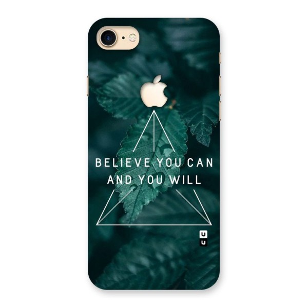 Believe You Can Motivation Back Case for iPhone 7 Apple Cut