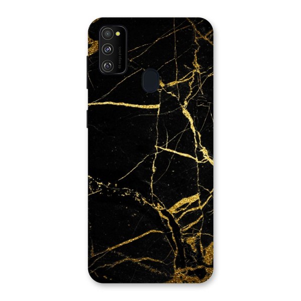Black And Gold Design Back Case for Galaxy M30s