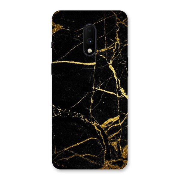 Black And Gold Design Back Case for OnePlus 7