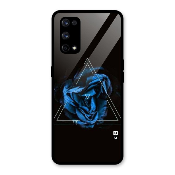 Blue Magic Triangle Glass Back Case for Realme X7 Pro