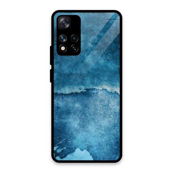 Blue Paint Wall Glass Back Case for Xiaomi 11i 5G