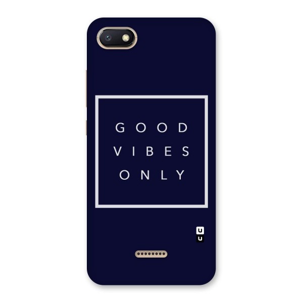Blue White Vibes Back Case for Redmi 6A
