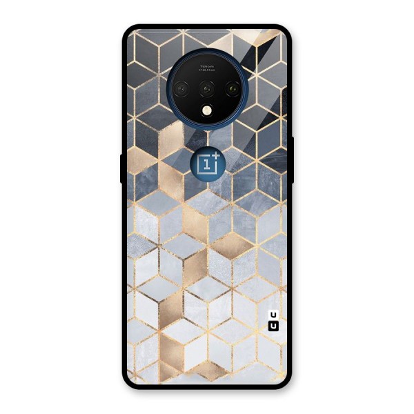 Blues And Golds Glass Back Case for OnePlus 7T