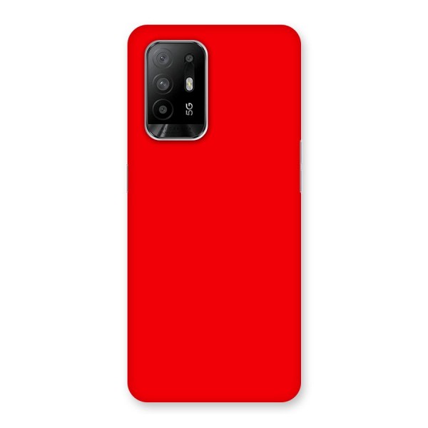 Bright Red Back Case for Oppo F19 Pro Plus 5G