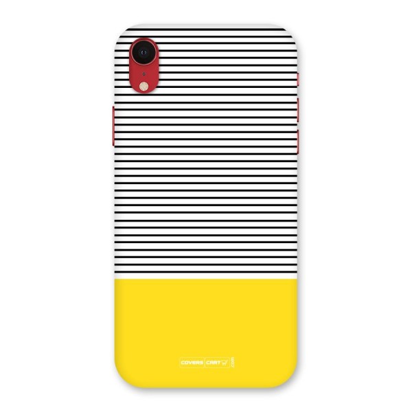 Bright Yellow Stripes Back Case for iPhone XR