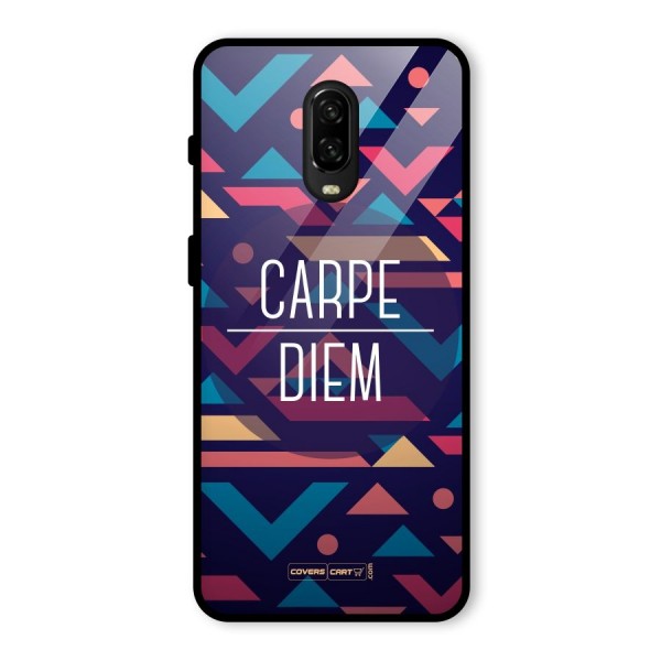 Carpe Diem Glass Back Case for OnePlus 6T