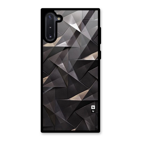 Carved Triangles Glass Back Case for Galaxy Note 10