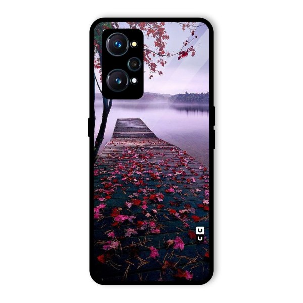 Cherry Blossom Dock Glass Back Case for Realme GT Neo2