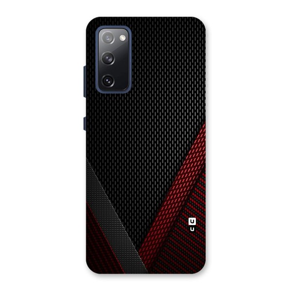 Classy Black Red Design Back Case for Galaxy S20 FE