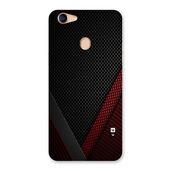 Classy Black Red Design Back Case for Oppo F5 Youth