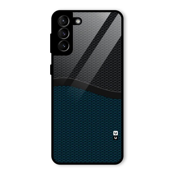 Classy Rugged Bicolor Glass Back Case for Galaxy S21 Plus