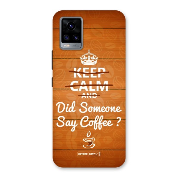 Coffee Ardour Back Case for Vivo V20