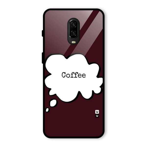 Coffee Bubble Glass Back Case for OnePlus 6T
