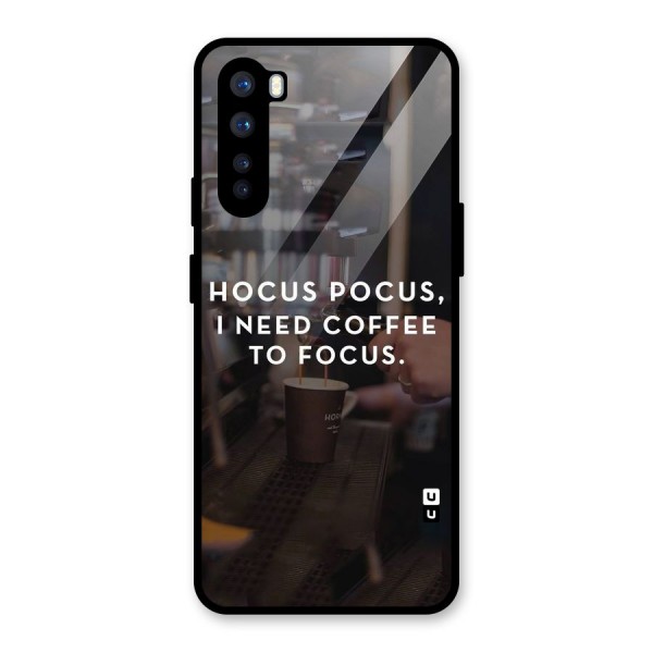 Coffee Focus Glass Back Case for OnePlus Nord