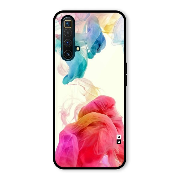 Colorful Splash Glass Back Case for Realme X3