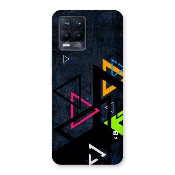 Coloured Triangles Back Case for Realme 8 Pro