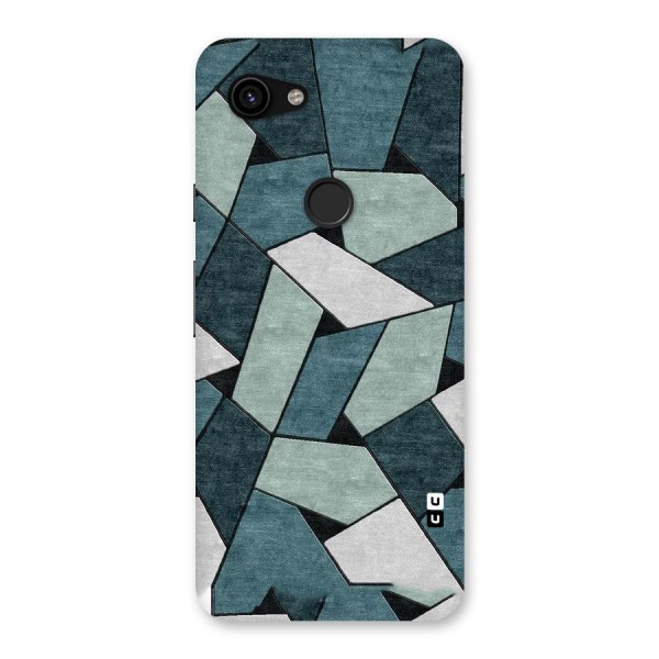 Concrete Green Abstract Back Case for Google Pixel 3a