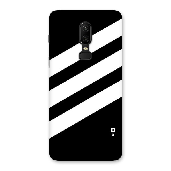 Diagonal Classic Stripes Back Case for OnePlus 6