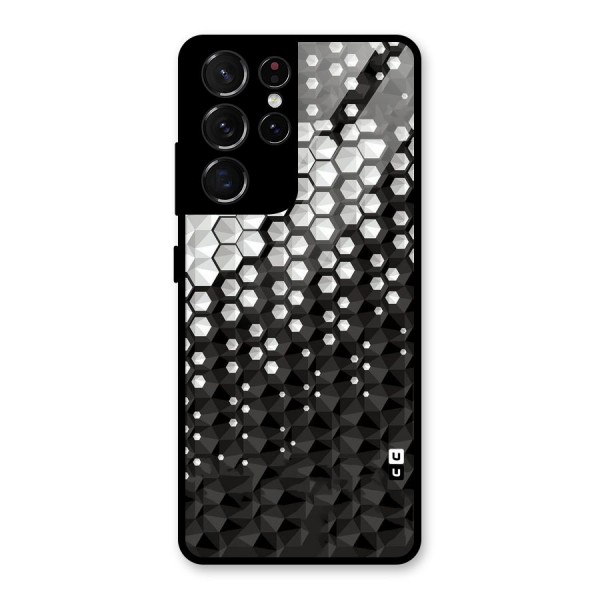 Elite Hexagonal Glass Back Case for Galaxy S21 Ultra 5G