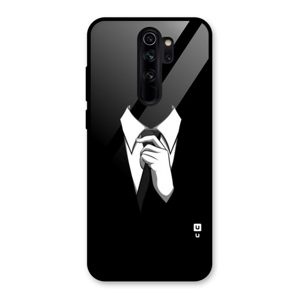 Faceless Gentleman Glass Back Case for Redmi Note 8 Pro