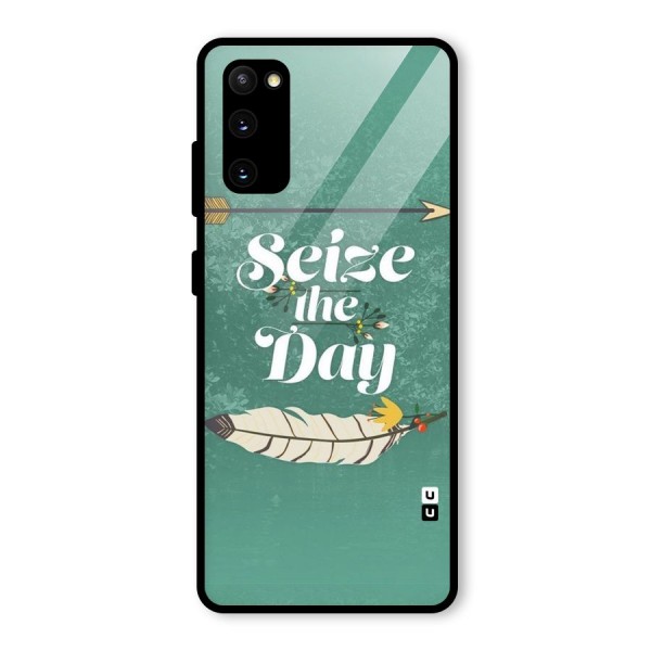 Feather Seize Glass Back Case for Galaxy S20 FE 5G