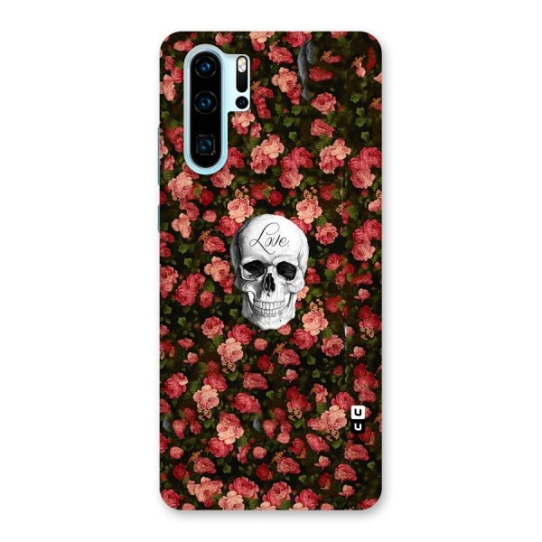 Floral Skull Love Back Case for Huawei P30 Pro
