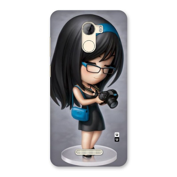 Girl With Camera Back Case for Gionee A1 LIte