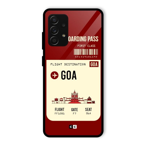 Goa Boarding Pass Glass Back Case for Galaxy A53 5G