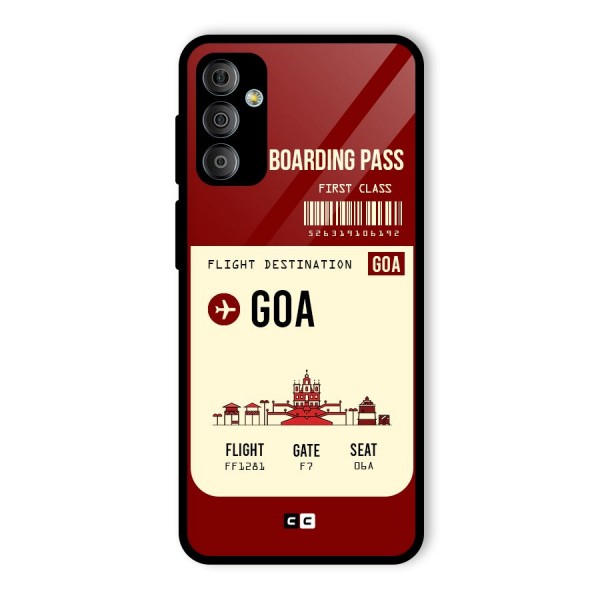 Goa Boarding Pass Glass Back Case for Galaxy F23