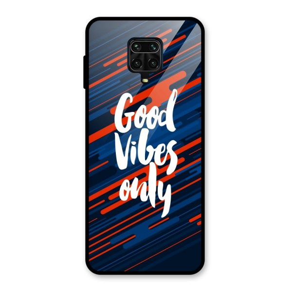 Good Vibes Only Glass Back Case for Redmi Note 9 Pro