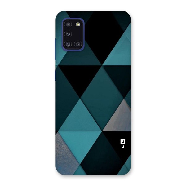 Green Black Shapes Back Case for Galaxy A31