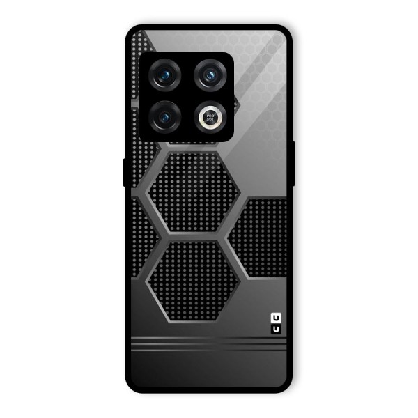 Grey Black Hexa Glass Back Case for OnePlus 10 Pro 5G