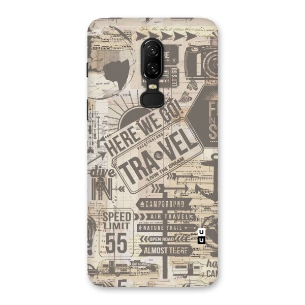 Here We Travel Back Case for OnePlus 6