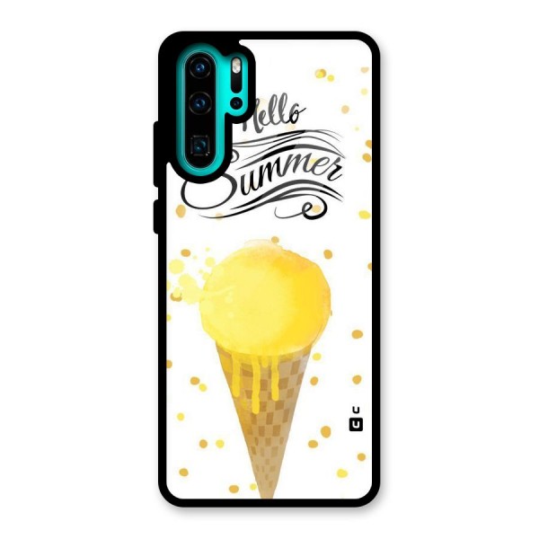 Ice Cream Summer Glass Back Case for Huawei P30 Pro