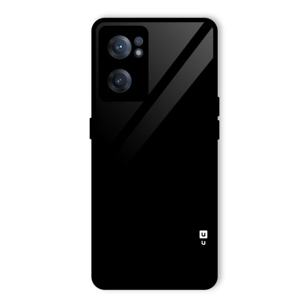 Just Black Glass Back Case for OnePlus Nord CE 2 5G