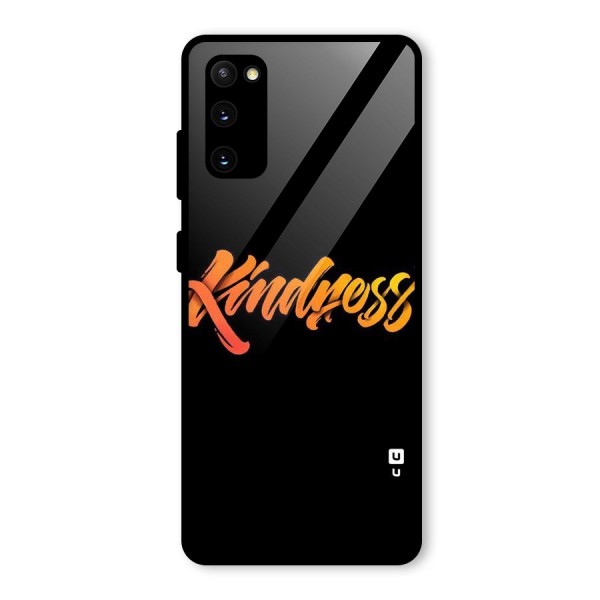 Kindness Glass Back Case for Galaxy S20 FE 5G