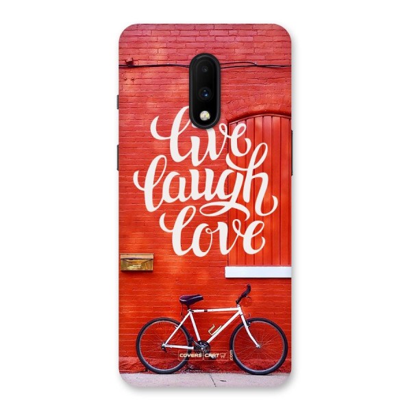 Live Laugh Love Back Case for OnePlus 7