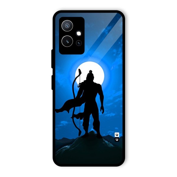 Lord Ram Illustration Glass Back Case for Vivo iQOO Z6