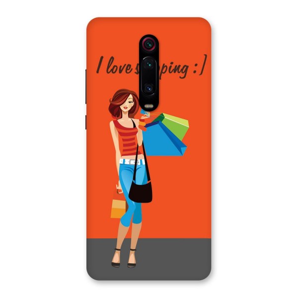 Love Shopping Classy Girl Back Case for Redmi K20 Pro