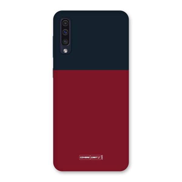 Maroon and Navy Blue Back Case for Galaxy A50