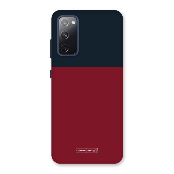 Maroon and Navy Blue Back Case for Galaxy S20 FE