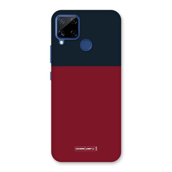 Maroon and Navy Blue Back Case for Realme C15