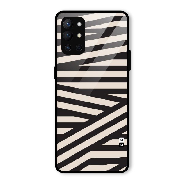Monochrome Lines Glass Back Case for OnePlus 9R