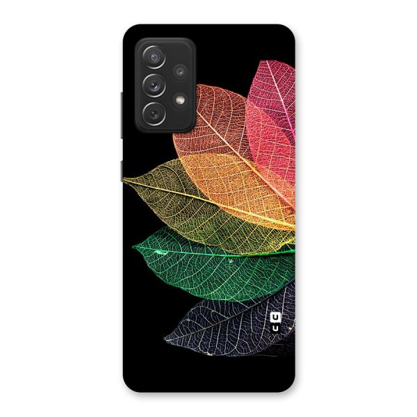 Net Leaf Color Design Back Case for Galaxy A72