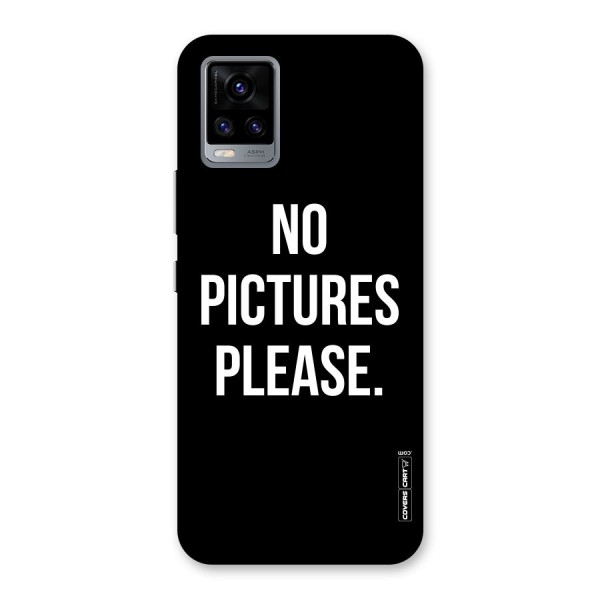 No Pictures Please Back Case for Vivo V20